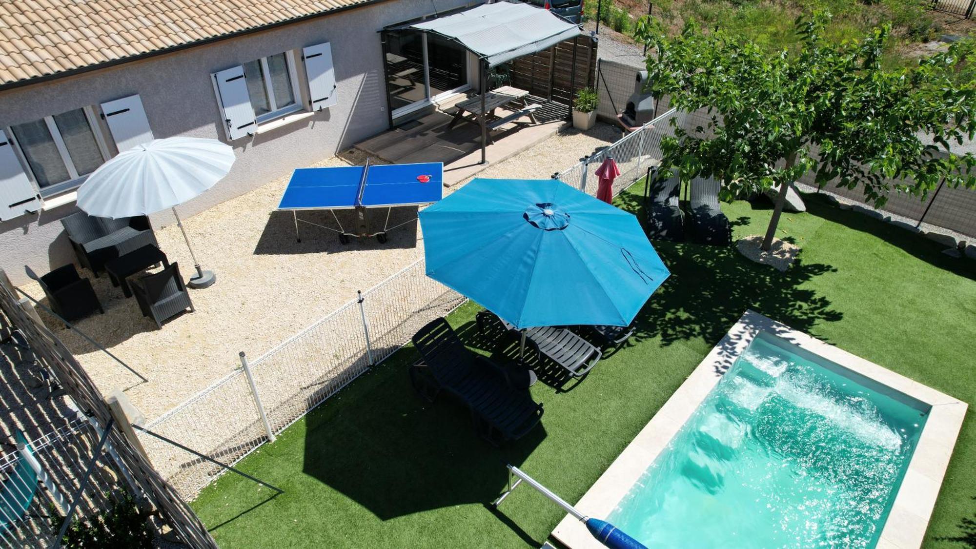 En Ardeche, Gite L'Odyssee Climatise Avec Sa Piscine Privee Et Chauffee 쥬와유스 외부 사진