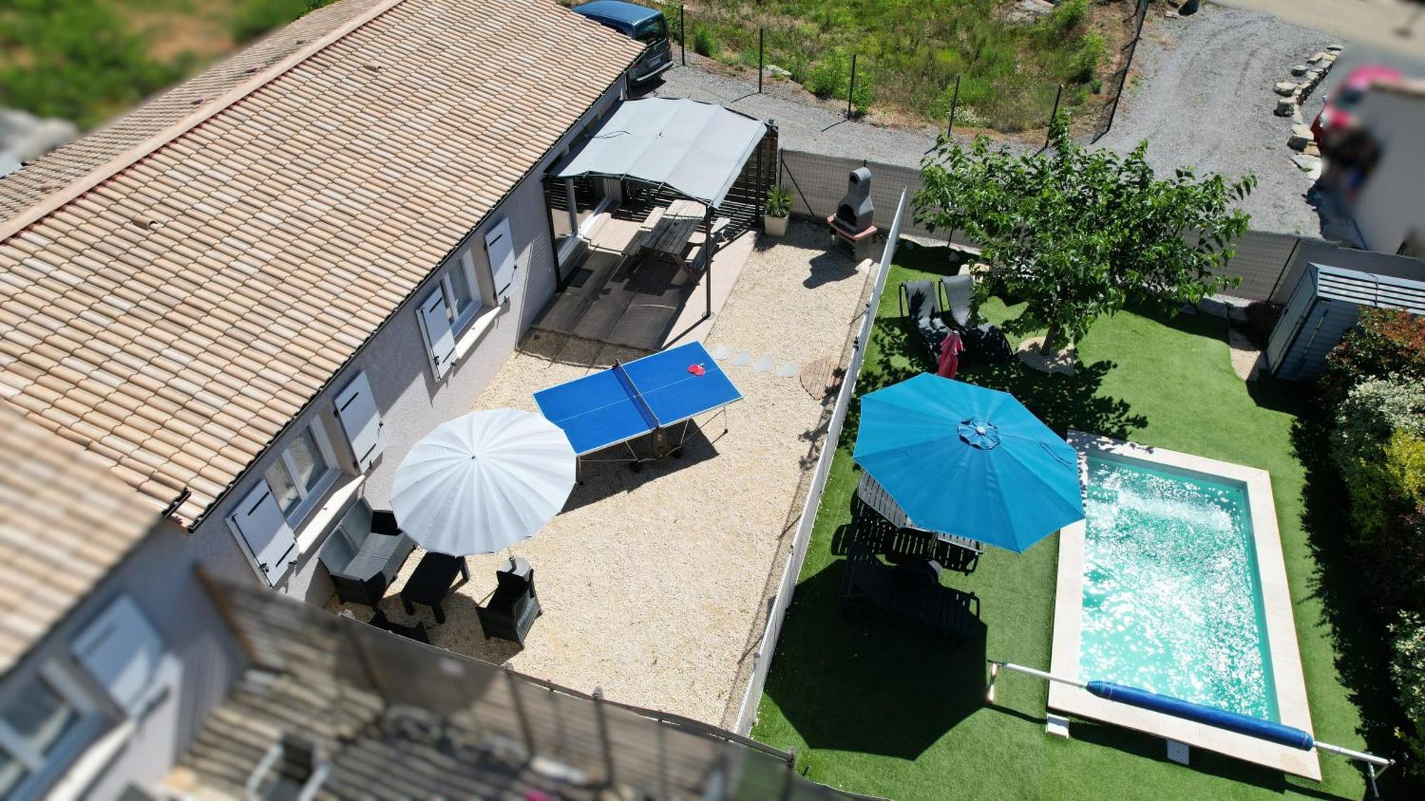 En Ardeche, Gite L'Odyssee Climatise Avec Sa Piscine Privee Et Chauffee 쥬와유스 외부 사진